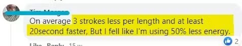 Swimmer testimonial